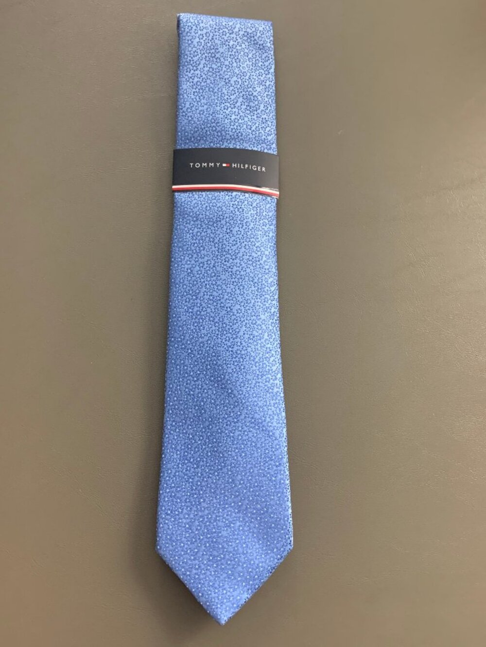 Tommy Hilfiger Men's 3'' Polyester Silk Neck Tie, Blue Marina Micro Floral